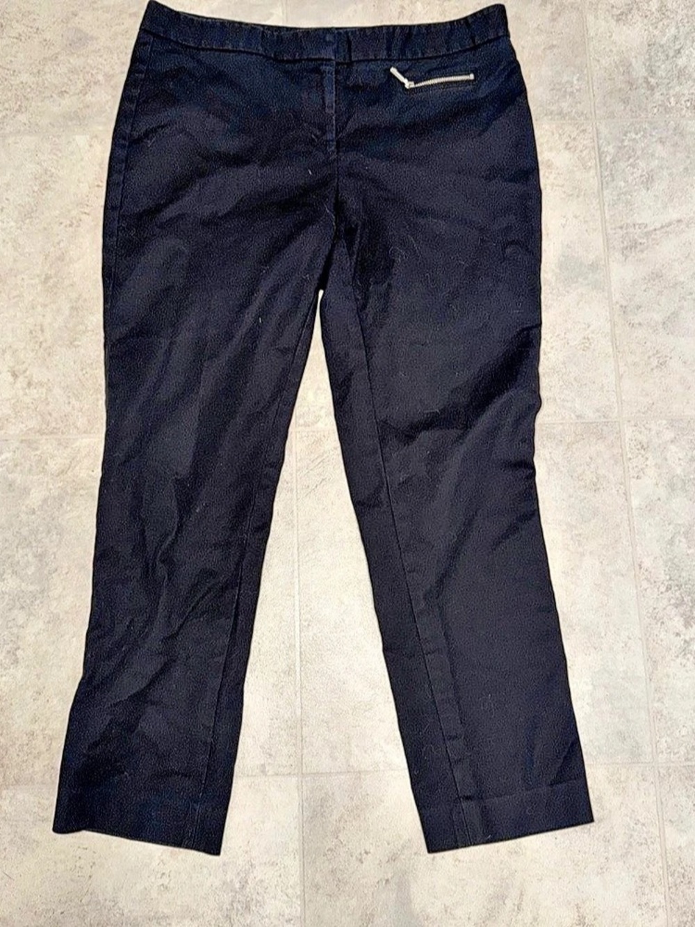 Vince Camuto Straight Leg Cropped Pants, Black Size 6, 25” inseam